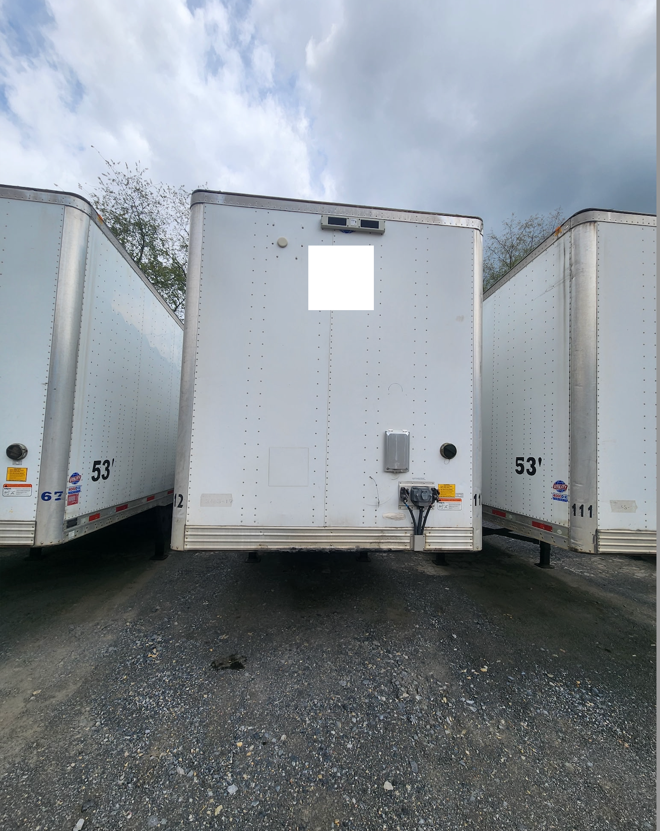 2015 53' Utility Plate vans