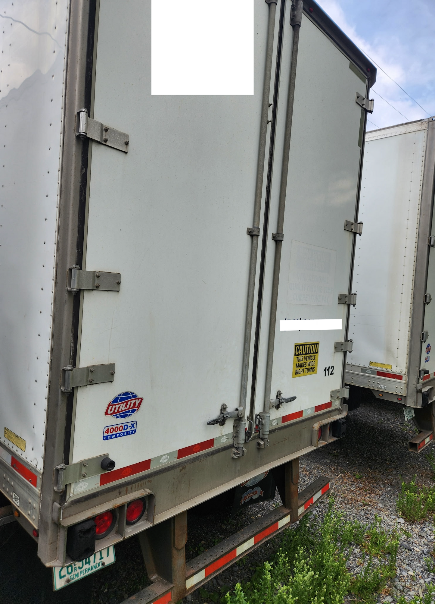 2015 53' Utility Plate vans