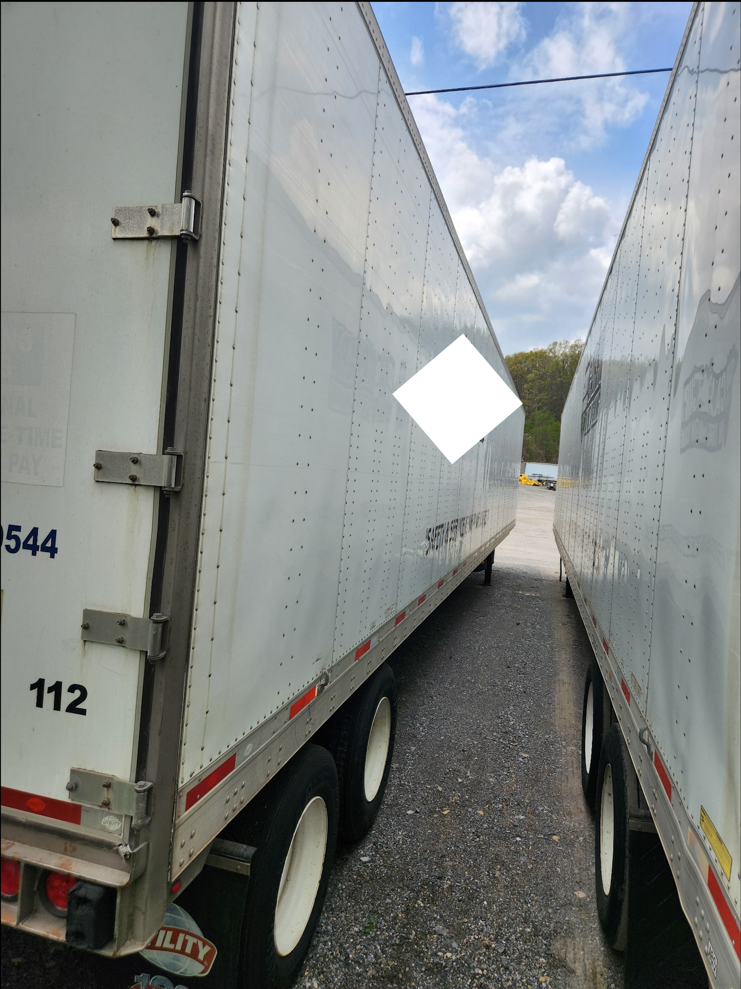 2015 53' Utility Plate vans