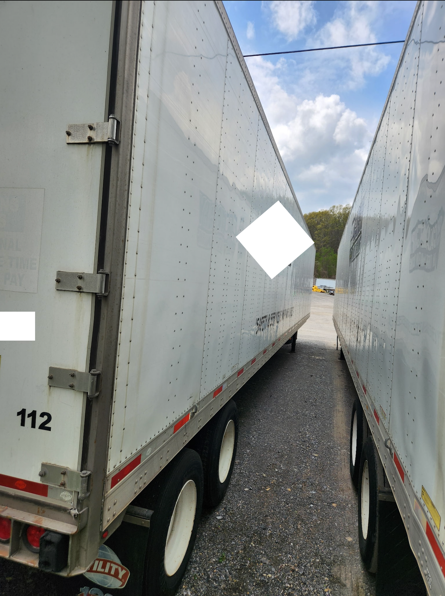 2015 53' Utility Plate vans