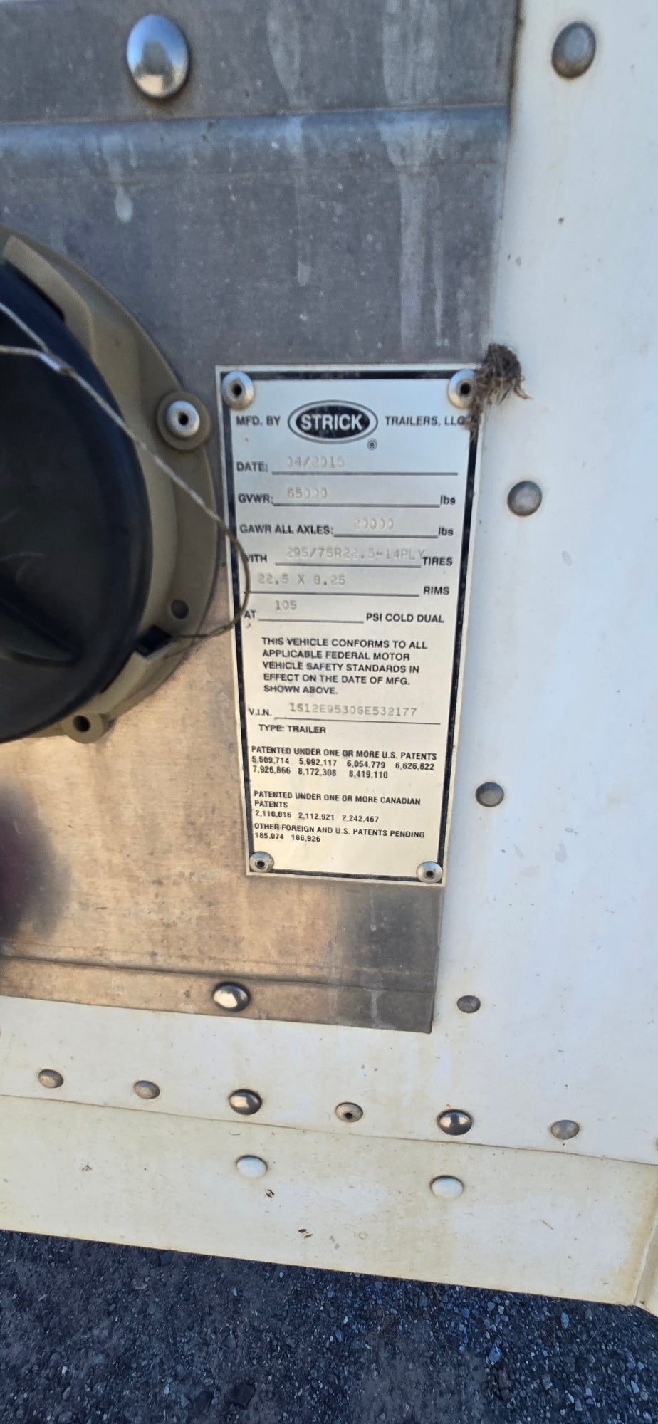 2016 Strick - 53' dry van #5345