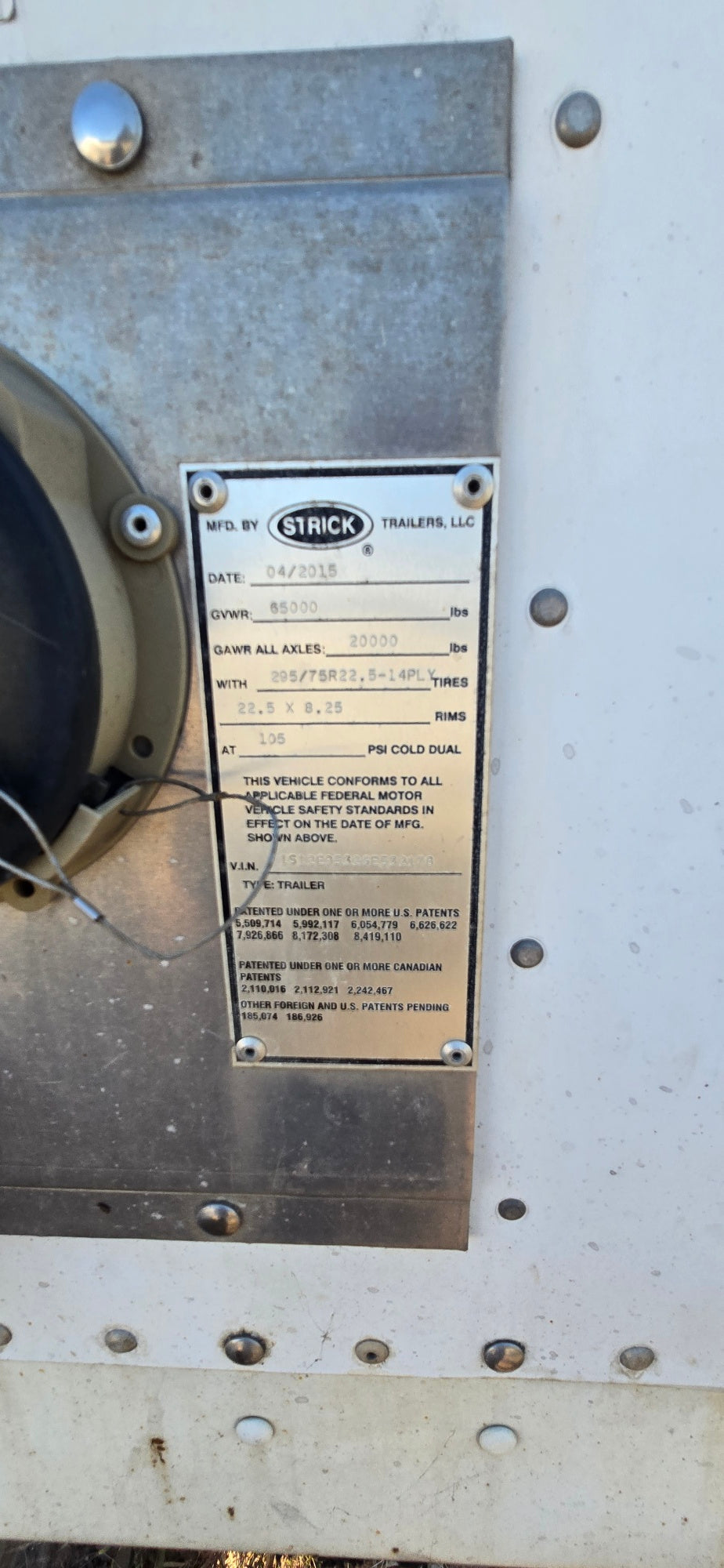 2016 Strick - 53' dry van  #5346