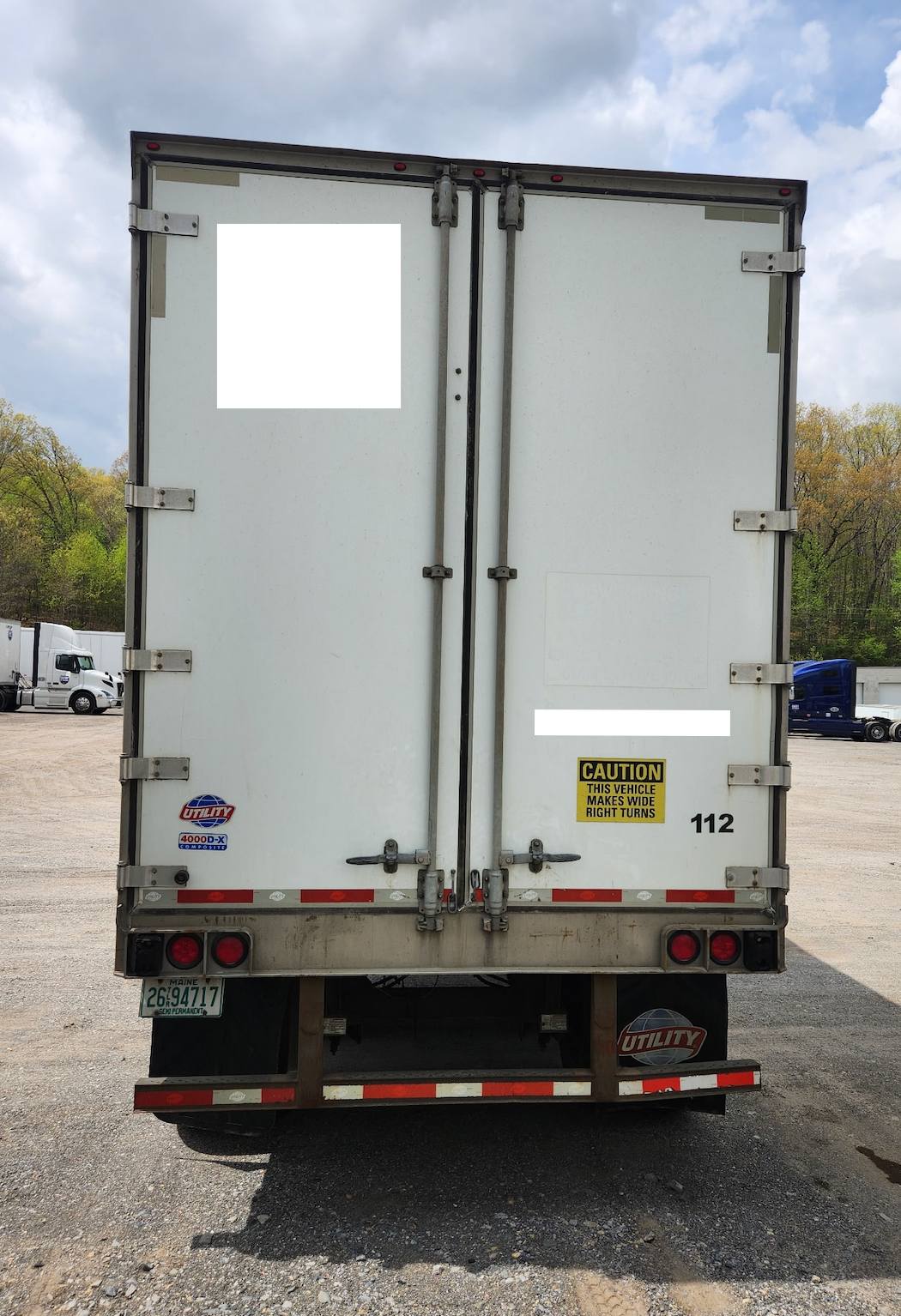 2015 53' Utility Plate vans